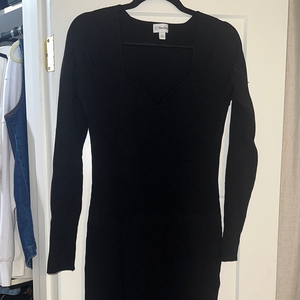 Chic Black Long Sleeve Dress